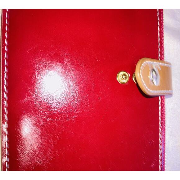 ANDOILT Womens Genuine Leather Cowhide RED Wallet RFID Blocking Bifold Design - Picture 10 of 14